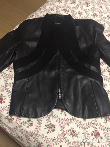 Куртка кожаная армани