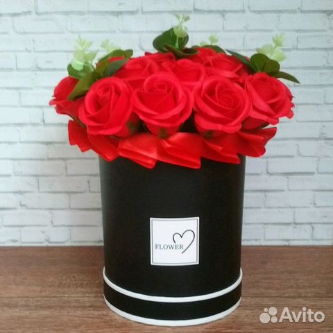 Букет роз из мыла