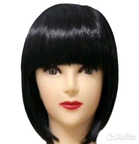 Парик каре чёрный