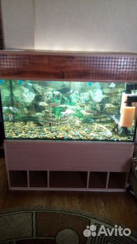 Продам аквариум 360 литров со всем содержимым
