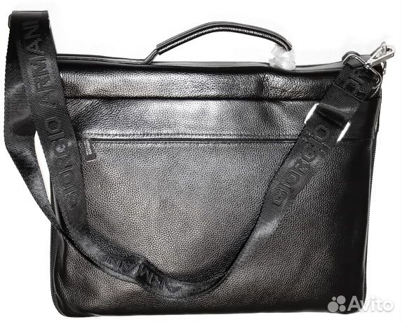 Мужской кожаный портфель сумка GA black new Мужской кожаный портфель сумка GA black new