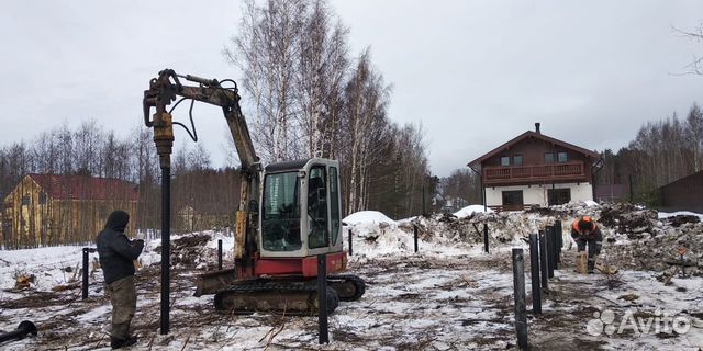 Винтовые сваи, фундамент, забор, терраса, беседка
