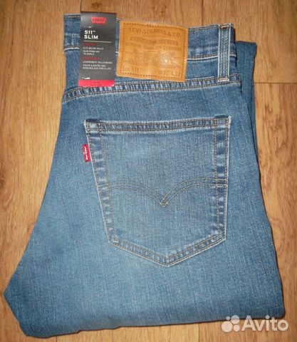 Новые джинсы Levi's 511 (32/32) купить 