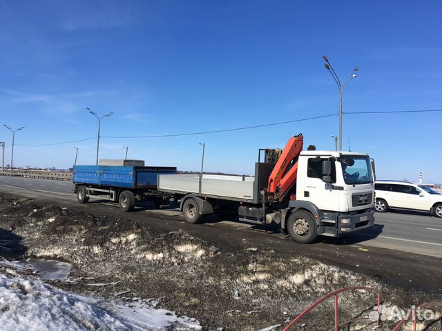 Манипулятор 20 тонн с прицепом в аренду