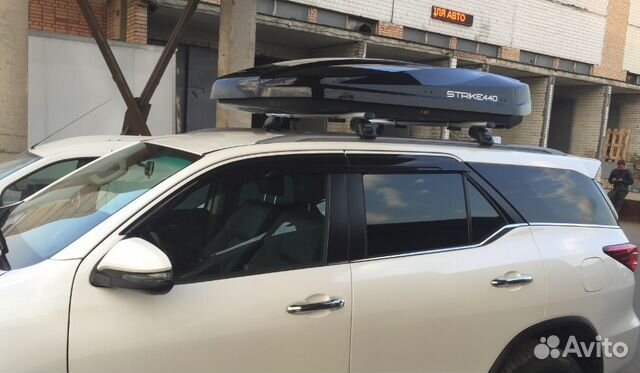 Бокс на крышу strike 440 (Черный глянец) Бокс на крышу strike 440 (Черный глянец)