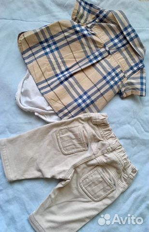 Одежда на мальчика, комплект на лето Burberry Одежда на мальчика, комплект на лето Burberry
