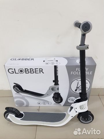 Самокат Globber складной Foldable Flow 125 White