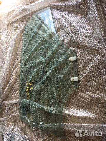 Стекло двери задней левой Хендай Солярис