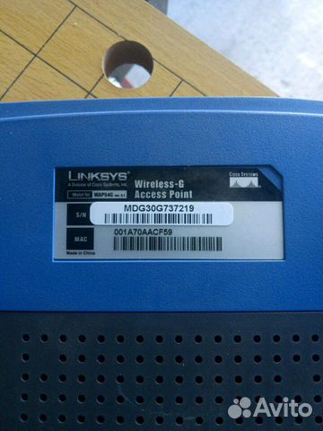 Linksys точка доступа wap54g