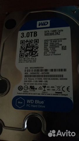 Жесткий диск 3 тб western digital wd30ezrz