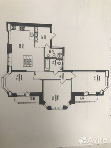 3-к квартира, 89 м², 17/26 эт. 3-к квартира, 89 м², 17/26 эт.