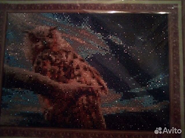 Готовая картина из страз,Сова