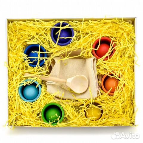 Деревянный сортер шарики и ступки Деревянный сортер шарики и ступки