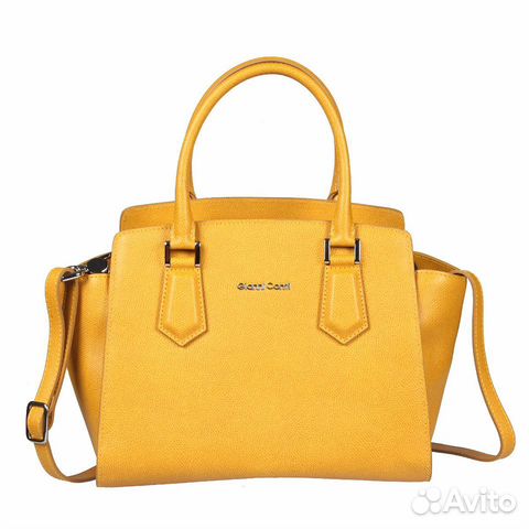 Кожаная сумка Gianni Conti 2153202 yellow