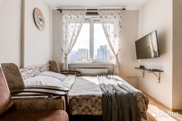 

Квартира-студия, 32 м², 2 кровати
