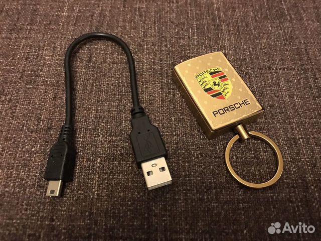 Зажигалка Porsche Gold USB золотая Зажигалка Porsche Gold USB золотая
