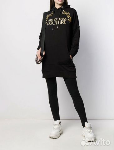 Удлиненное худи Versace Jeans Couture