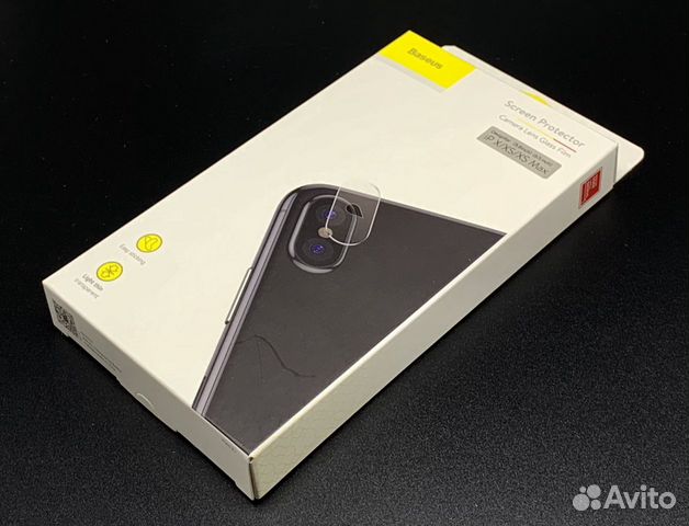 Стекло на камеру iPhone X Xs Max Baseus Закаленное