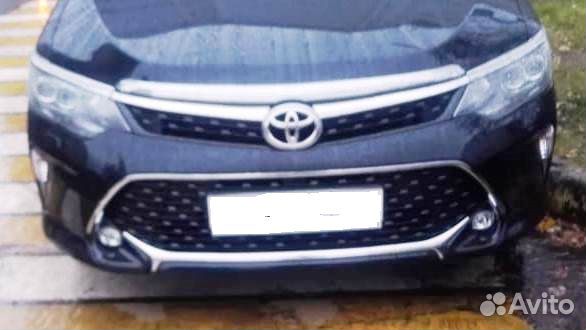 Toyota camry 55 v55 2017 бампер передний