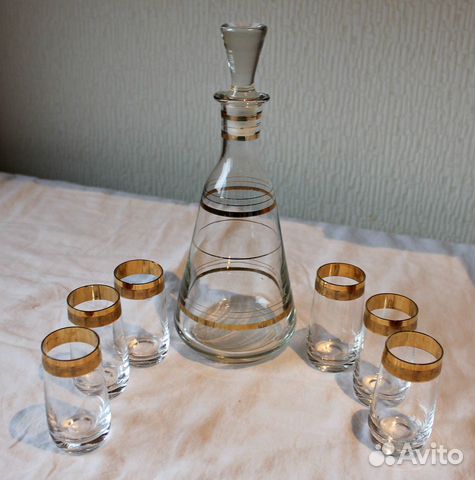 Штоф со стопками СССР Чехия