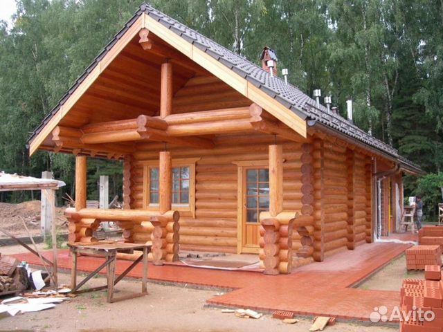 Сруб бани