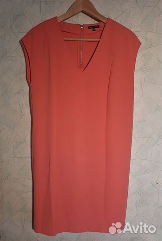 Платье, коралловое, новое, Warehouse,скорее на 44р
