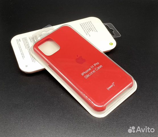 Оригинал iPhone 11 Pro Чехол Silicone Красный Red Оригинал iPhone 11 Pro Чехол Silicone Красный Red