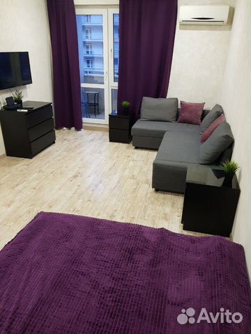 

1-к. квартира, 45 м², 2 кровати