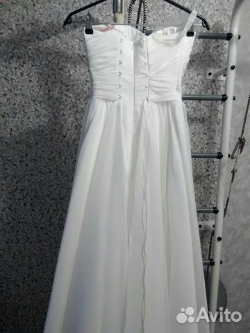 Свадебное платье 42 размер, А силует