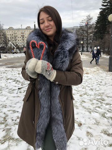 Парка зимняя с мехом