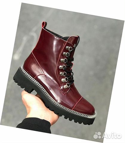 Ботинки кожаные Balmain