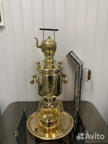 Самовар угольный на дровах 8-10 л Баташев