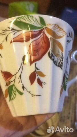 Чашки лфз СССР с блюдцами