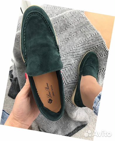 Лоферы замшевые Loro Piana