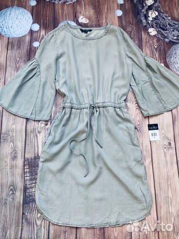 Простое базовое серое платье от Ralph Lauren S Простое базовое серое платье от Ralph Lauren S