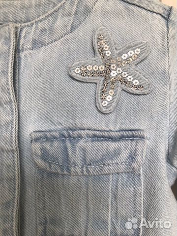 Zara куртка джинсовая новая