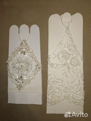 Перчатки свадебные