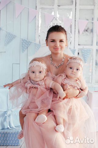 Платье для девочки/ Family look/ Платье для двойни Платье для девочки/ Family look/ Платье для двойни