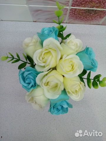 Букеты из мыльных роз