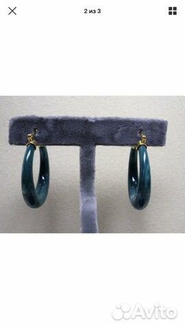 Винтажные серьги-кольца,2 цвета, Joan Rivers,USA