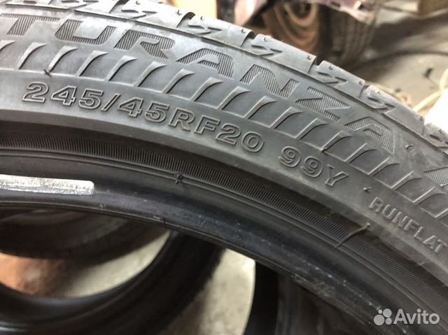 Резина Bridgestone 245/45/RF20 Runflat 2018г Резина Bridgestone 245/45/RF20 Runflat 2018г