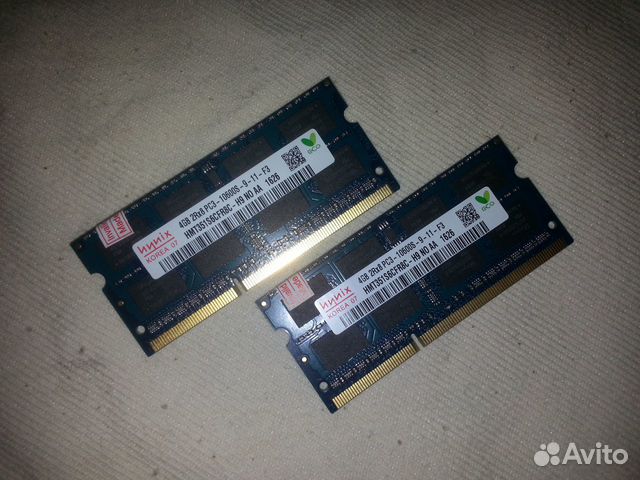DDR3 SO-dimm 4Gb 8Gb Hynix PC3-10600 1333MHz DDR3 SO-dimm 4Gb 8Gb Hynix PC3-10600 1333MHz