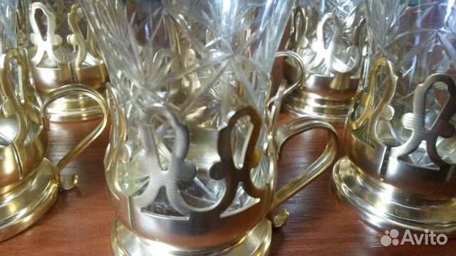 Стаканы с подстаканниками СССР