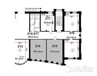 Офисное помещение, 196.8 м²