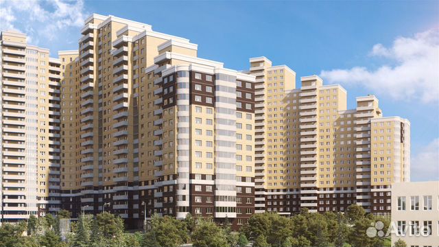 2-к квартира, 68.7 м², 3/25 эт.