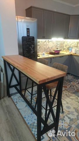 Барная стойка из бука в стиле loft