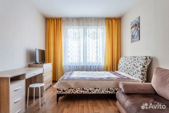 

1-к. квартира, 42 м², 3 кровати