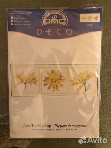 Набор для вышивания DMC Трио пионов, арт вк873
