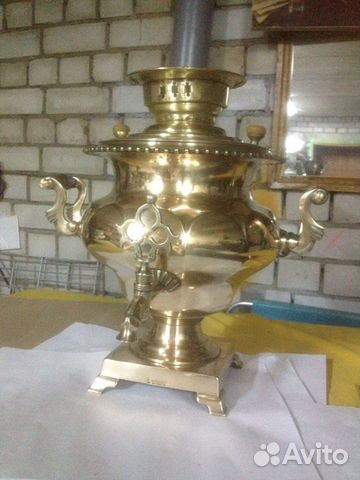 Самовар редкий, угольный, томпак,ваза с гранями Самовар редкий, угольный, томпак,ваза с гранями
