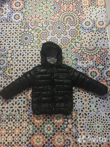 Кожаная Куртка-пуховик Armani на 5-7 лет Кожаная Куртка-пуховик Armani на 5-7 лет